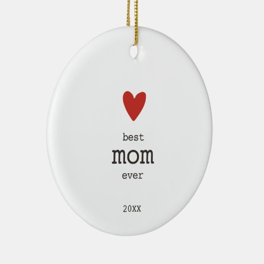 母モダンの日の贈り物カスタムのお母さ最高のん セラミックオーナメント (右)