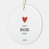 母モダンの日の贈り物カスタムのお母さ最高のん セラミックオーナメント (左)