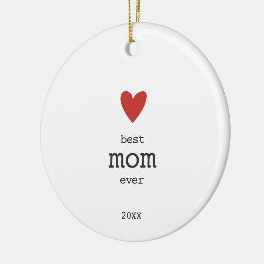 母モダンの日の贈り物カスタムのお母さ最高のん セラミックオーナメント (左)