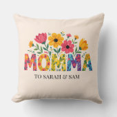 母モダンの日を名付ける母の子たち クッション (正面)