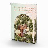 母モダンの日アーチウォーターエレガントカラー引用文 フォトブロック (右)