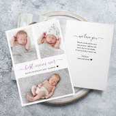 母モダンの日フォトコラージュ折り畳みカード カード