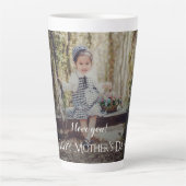 母モダンの日フォトラテマグカップ カフェラテマグ (正面)