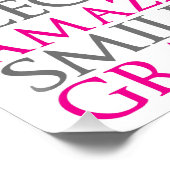 母モダンの日ワードアート ポスター (コーナー)