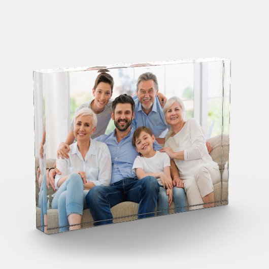 母モダンカスタム母の日の写真ギフト フォトブロック (左)