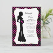 母モダン児双子が女の子に「ホットピンク」 招待状 (スタンド正面)