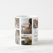 母モダン写真グリッド記念ギフト コーヒーマグカップ (中央)