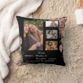 母モダン母の娘引用文4 Photo Collage クッション (ブランケット)