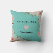 母モダン母の娘引用文4 Photo Collage クッション (裏面)