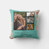 母モダン母の娘引用文4 Photo Collage クッション (正面)