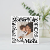 母モダン母ママ写真ママのデイカード (スタンド正面)
