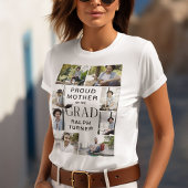 母モダン誇りを持った院卒業生9写真コラージュ Tシャツ