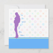 母モダン赤ちゃんシャワー招待状テンプレート 招待状 (正面)