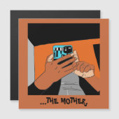 母モバイルハンズシアンオレンジブラック (正面/裏面)