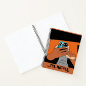 母モバイルハンズシアンオレンジブラック ノートブック (内部)