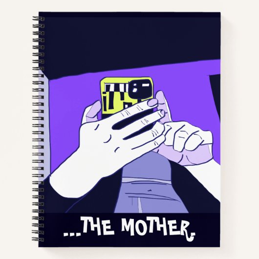 母モバイルハンズバイオレットアボカドホワイト ノートブック (正面)