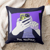 母モバイルハンズバイオレットアボカド クッション (ブランケット)