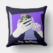 母モバイルハンズバイオレットアボカド クッション (裏面)