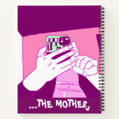 母モバイルハンズマゼンタミントホワイト ノートブック (裏面)