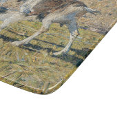 母ヤギと幼い子(Segantini) カッティングボード (角)