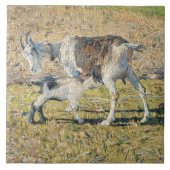 母ヤギと幼い子(Segantini) タイル (正面)