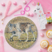 母ヤギと幼い子(Segantini) ペーパープレート (パーティー)