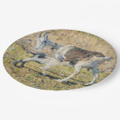 母ヤギと幼い子(Segantini) ペーパープレート (アングル)