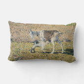 母ヤギと幼い子(Segantini) ランバークッション (裏面)