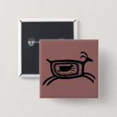 母ヤギBW 缶バッジ (正面&裏面)