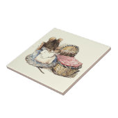 母ヤマネおよび彼女の子供 タイル (側面)