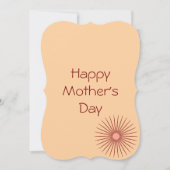 母ユニークの日のカード – 彼女のために (正面)