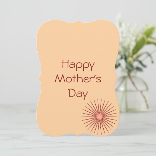 母ユニークの日のカード – 彼女のために (スタンド正面)