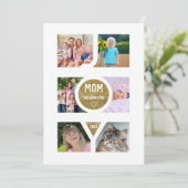 母ユニークの日の挨拶の家族の写真 シーズンカード (スタンド正面)