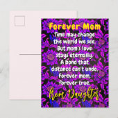 母ユニークの標題 | フローラメッセージ母 ポストカード (正面/裏面)