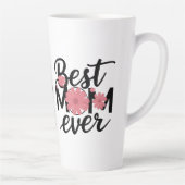 母ユニーク5枚の写真コラージュ カフェラテマグ (右)