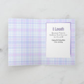 母ユーモアのある母マンガおもしろいー民族誕生日 カード (内部)