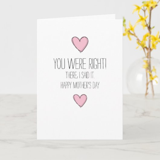 母ユーモラスの日 カード (黄色い花)