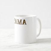 母ライフシャツヒョウプリントおもしろい母 コーヒーマグカップ (正面右)