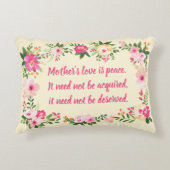 母ラブウォーターカラーフローラ アクセントクッション (正面)
