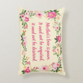 母ラブウォーターカラーフローラ アクセントクッション (正面(垂直))