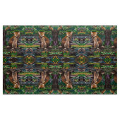 母ラブキツネ布 ファブリック (ヤード)