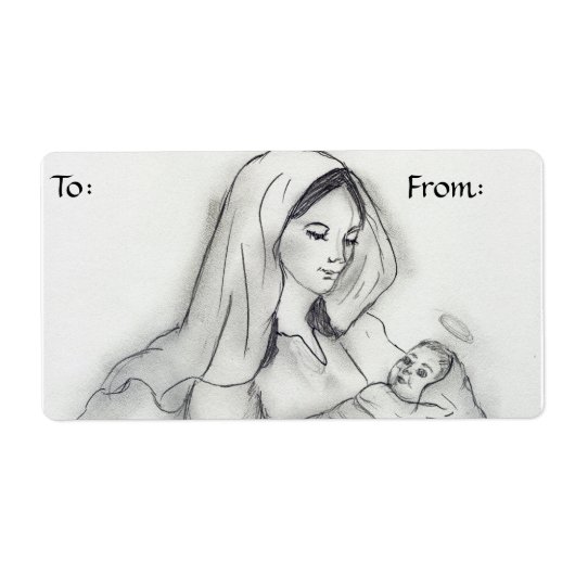 母ラブギフトラベル ラベル (正面)