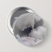 母ラブボパーソナライズされたタン 缶バッジ (正面&裏面)