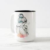 母ラブマグ ツートーンマグカップ (正面左)