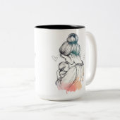 母ラブマグ ツートーンマグカップ (正面右)