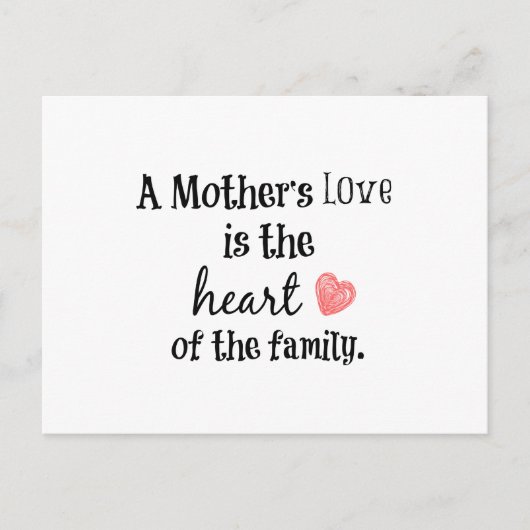 母ラブ引用文 ポストカード (正面)
