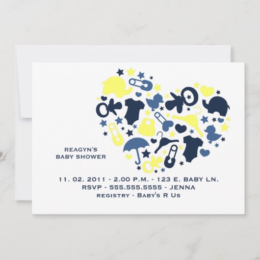 母ラブ招待状 招待状 (正面)