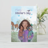 母ラブ – Woodland Mother's Day Card シーズンカード (スタンド正面)