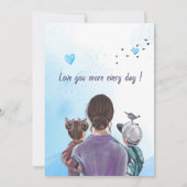 母ラブ – Woodland Mother's Day Card シーズンカード (裏面)