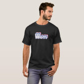 母レトロ母の日の妊娠発表蛾 Tシャツ (正面フル)
